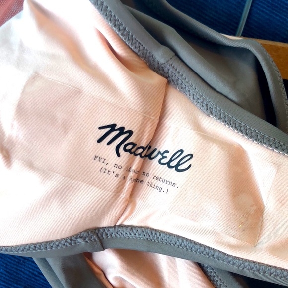 Madewell Tan High-Waisted Bikini Bottom - Picture 9 of 9